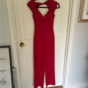 Elegant Red Jumpsuit